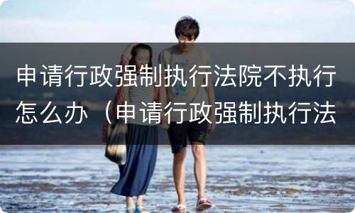 申请行政强制执行法院不执行怎么办（申请行政强制执行法院不执行怎么办呢）