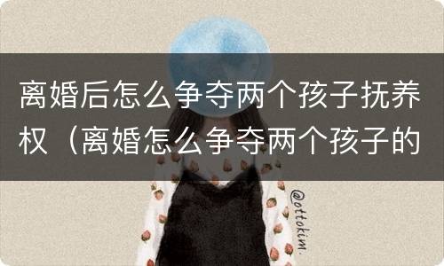 离婚后怎么争夺两个孩子抚养权（离婚怎么争夺两个孩子的抚养权）
