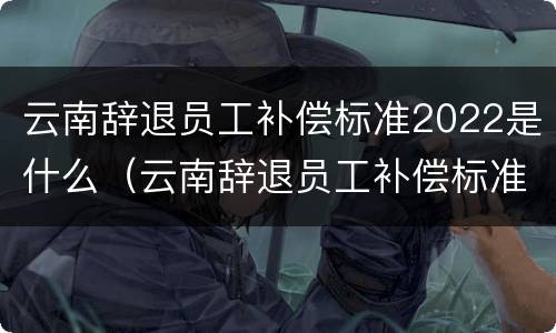 云南辞退员工补偿标准2022是什么（云南辞退员工补偿标准2022是什么时候发放）