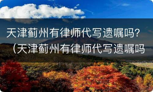 天津蓟州有律师代写遗嘱吗？（天津蓟州有律师代写遗嘱吗多少钱）