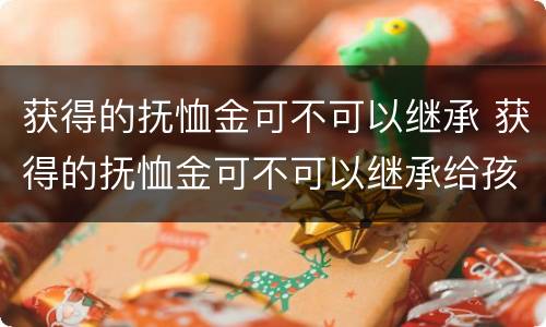 获得的抚恤金可不可以继承 获得的抚恤金可不可以继承给孩子