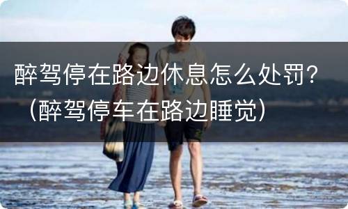 醉驾停在路边休息怎么处罚？（醉驾停车在路边睡觉）