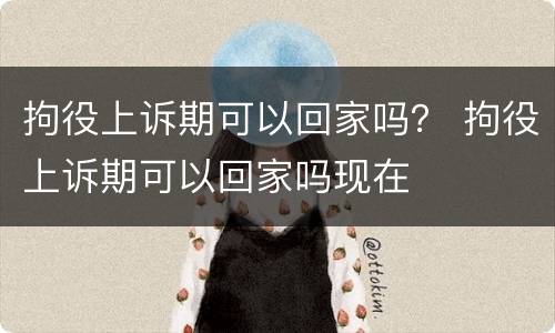 拘役上诉期可以回家吗？ 拘役上诉期可以回家吗现在