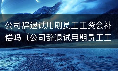 公司辞退试用期员工工资会补偿吗（公司辞退试用期员工工资会补偿吗怎么算）