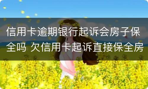 信用卡逾期银行起诉会房子保全吗 欠信用卡起诉直接保全房产