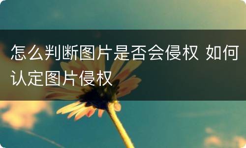 怎么判断图片是否会侵权 如何认定图片侵权