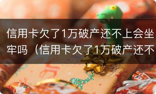 信用卡欠了1万破产还不上会坐牢吗（信用卡欠了1万破产还不上会坐牢吗知乎）