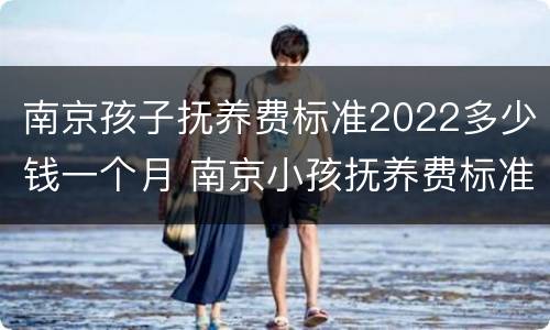 南京孩子抚养费标准2022多少钱一个月 南京小孩抚养费标准一月多少钱