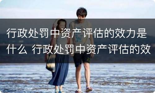 行政处罚中资产评估的效力是什么 行政处罚中资产评估的效力是什么意思