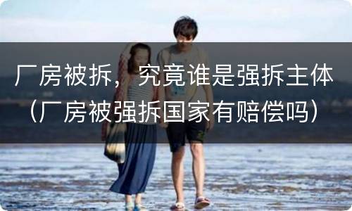 厂房被拆，究竟谁是强拆主体（厂房被强拆国家有赔偿吗）