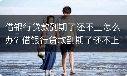 借银行贷款到期了还不上怎么办? 借银行贷款到期了还不上怎么办?房担保人怎么偿还