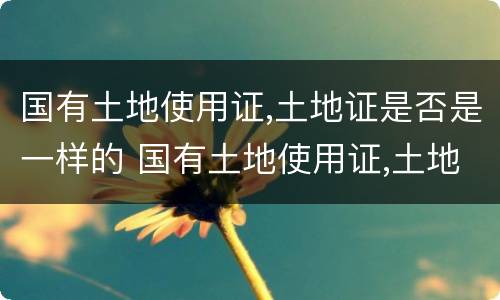国有土地使用证,土地证是否是一样的 国有土地使用证,土地证是否是一样的颜色