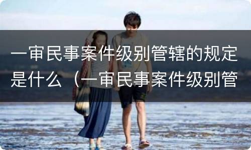 一审民事案件级别管辖的规定是什么（一审民事案件级别管辖的规定是什么意思）