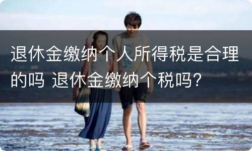 退休金缴纳个人所得税是合理的吗 退休金缴纳个税吗?