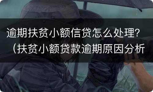 逾期扶贫小额信贷怎么处理？（扶贫小额贷款逾期原因分析）