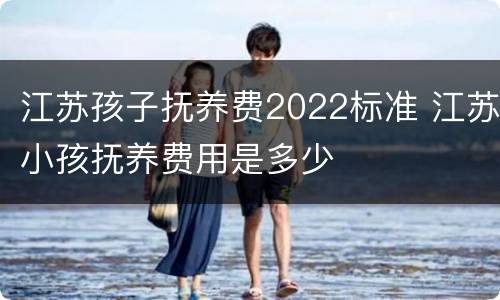 江苏孩子抚养费2022标准 江苏小孩抚养费用是多少