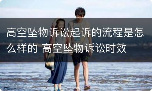 高空坠物诉讼起诉的流程是怎么样的 高空坠物诉讼时效