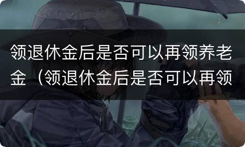 领退休金后是否可以再领养老金（领退休金后是否可以再领养老金呢）