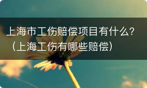 上海市工伤赔偿项目有什么？（上海工伤有哪些赔偿）