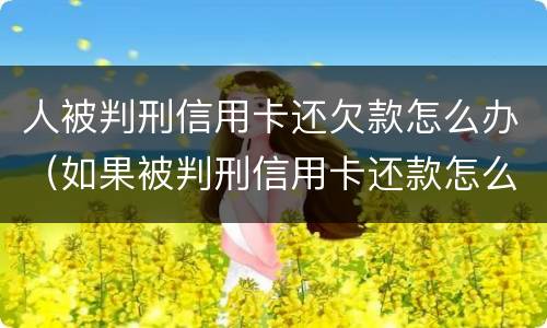 人被判刑信用卡还欠款怎么办（如果被判刑信用卡还款怎么办）