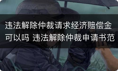 违法解除仲裁请求经济赔偿金可以吗 违法解除仲裁申请书范文6篇