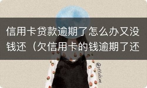 信用卡贷款逾期了怎么办又没钱还（欠信用卡的钱逾期了还不上怎么办）