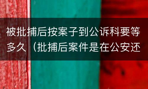 被批捕后按案子到公诉科要等多久（批捕后案件是在公安还是在检查院）