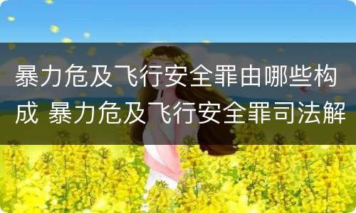 暴力危及飞行安全罪由哪些构成 暴力危及飞行安全罪司法解释