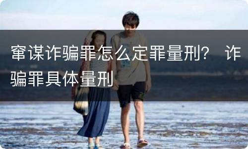 窜谋诈骗罪怎么定罪量刑？ 诈骗罪具体量刑