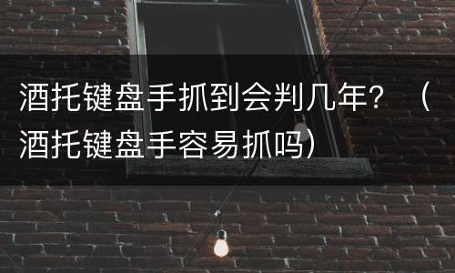 酒托键盘手抓到会判几年？（酒托键盘手容易抓吗）