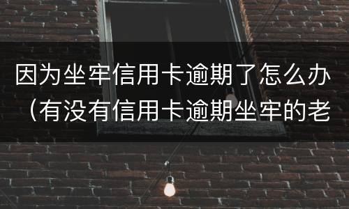 因为坐牢信用卡逾期了怎么办（有没有信用卡逾期坐牢的老哥）