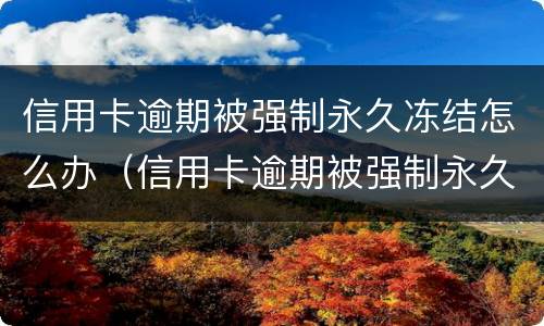 信用卡逾期被强制永久冻结怎么办（信用卡逾期被强制永久冻结怎么办呢）