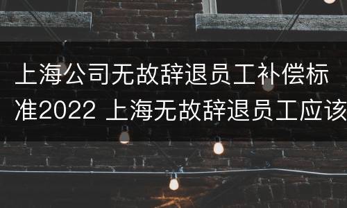 上海公司无故辞退员工补偿标准2022 上海无故辞退员工应该怎么赔偿