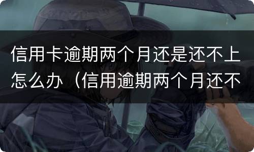 信用卡逾期两个月还是还不上怎么办（信用逾期两个月还不起怎么办）