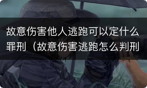 故意伤害他人逃跑可以定什么罪刑（故意伤害逃跑怎么判刑）