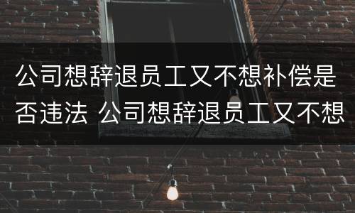 公司想辞退员工又不想补偿是否违法 公司想辞退员工又不想补偿是否违法行为