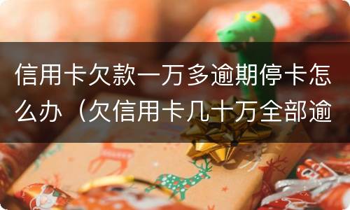 信用卡欠款一万多逾期停卡怎么办（欠信用卡几十万全部逾期还不了怎么办）