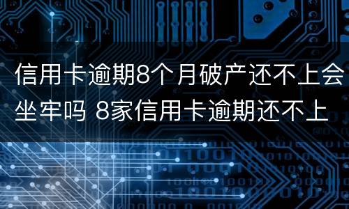 信用卡逾期8个月破产还不上会坐牢吗 8家信用卡逾期还不上8家银行都会起诉吗