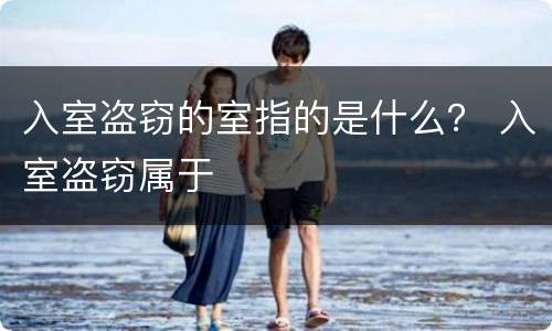 入室盗窃的室指的是什么？ 入室盗窃属于