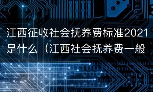 江西征收社会抚养费标准2021是什么（江西社会抚养费一般是多少）