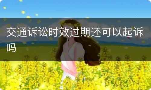 交通诉讼时效过期还可以起诉吗