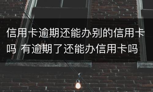 信用卡逾期还能办别的信用卡吗 有逾期了还能办信用卡吗
