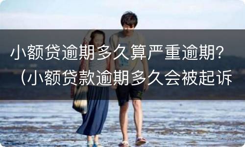 小额贷逾期多久算严重逾期？（小额贷款逾期多久会被起诉你知道吗?）