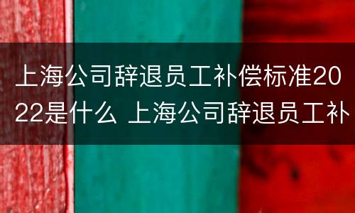 上海公司辞退员工补偿标准2022是什么 上海公司辞退员工补偿标准2022是什么意思
