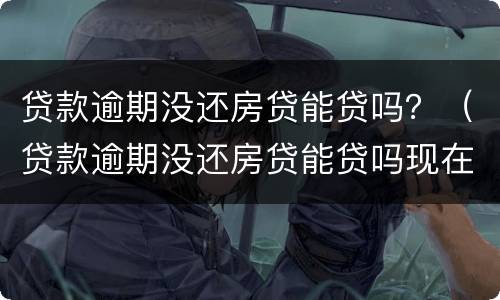 贷款逾期没还房贷能贷吗？（贷款逾期没还房贷能贷吗现在）