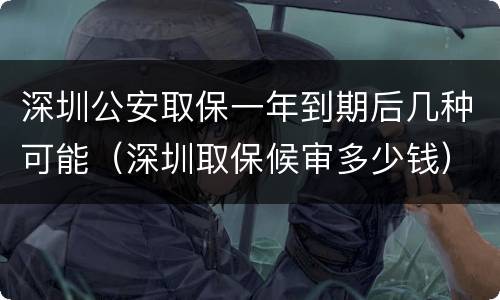 深圳公安取保一年到期后几种可能（深圳取保候审多少钱）