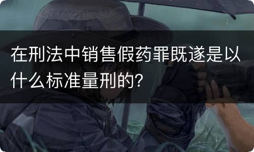 在刑法中销售假药罪既遂是以什么标准量刑的？