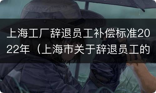 上海工厂辞退员工补偿标准2022年（上海市关于辞退员工的补偿规定）
