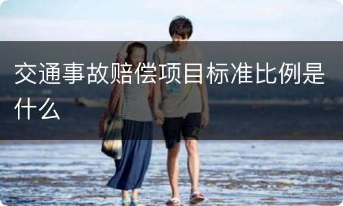 交通事故赔偿项目标准比例是什么