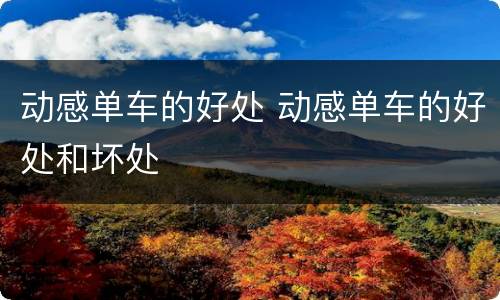 动感单车的好处 动感单车的好处和坏处
